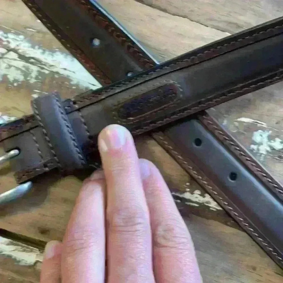 Columbia Brown, leather belt, size 38 - Picture 6 of 6